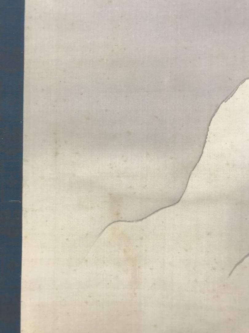 模写/橋本雅邦/雪中山水人物図/山水図/雪山訪友図/掛軸/名家伝来AE-381