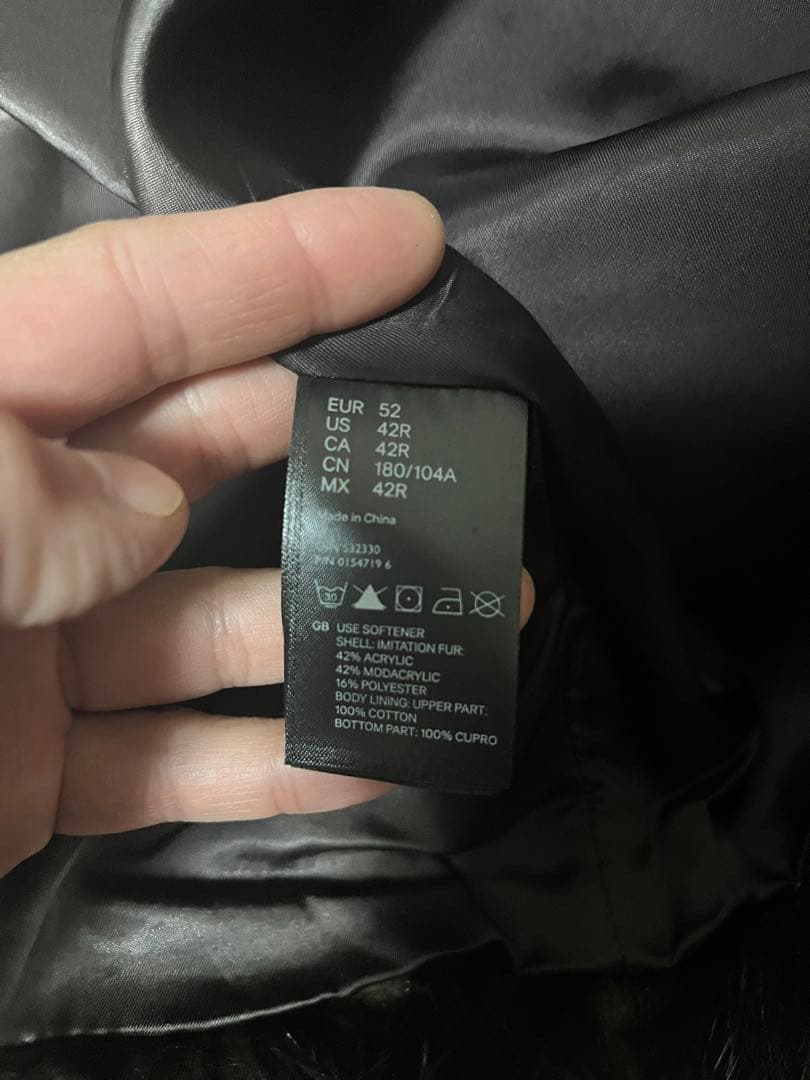  マルタンマルジェラ　ビーバーフェイクファーコート size XL