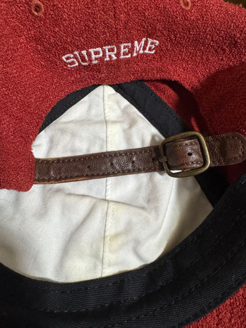 21ss supreme Terry S Logo 6-Panel loro 赤