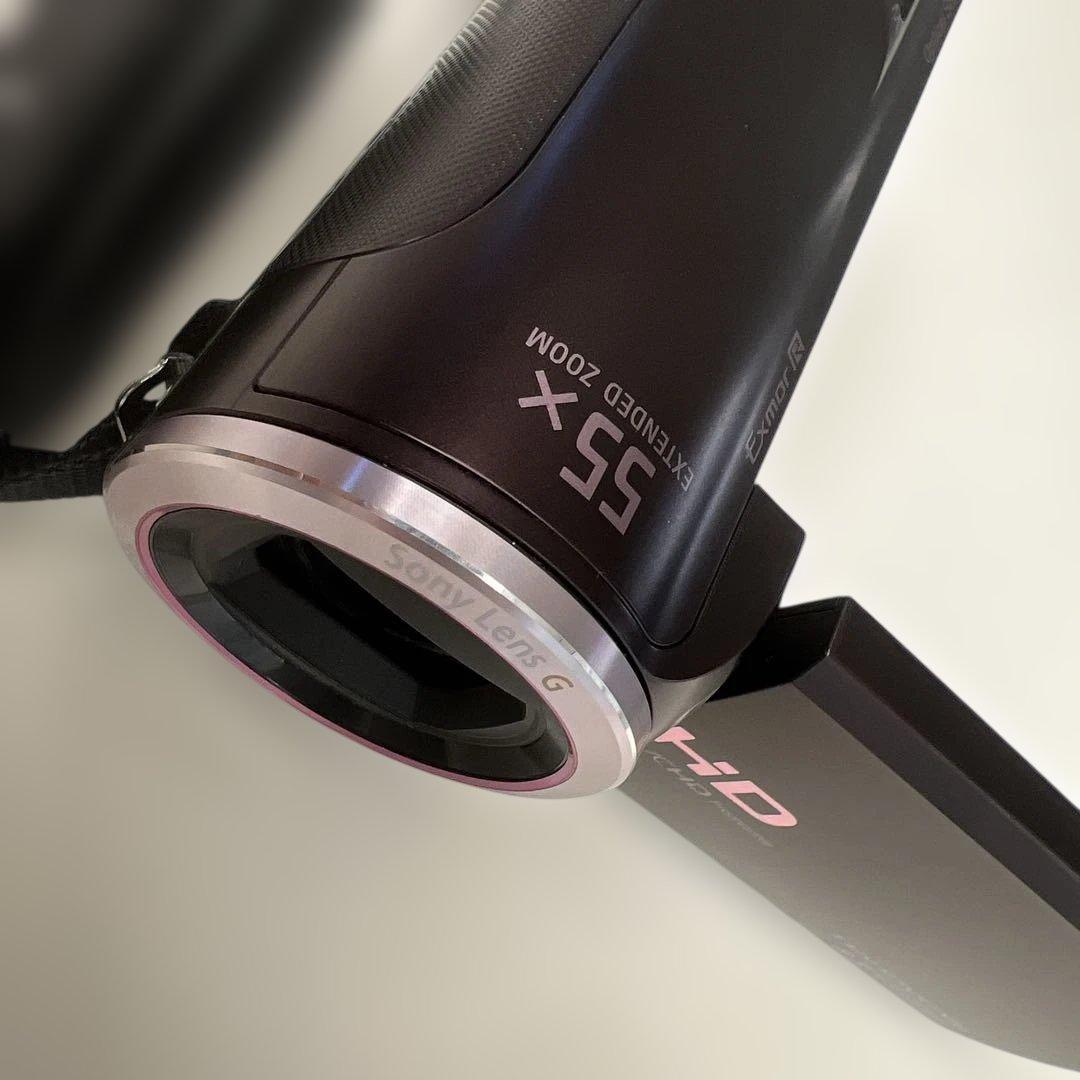 【美品】SONY HDR-CX390 ハンディカム ボルドーブラウン