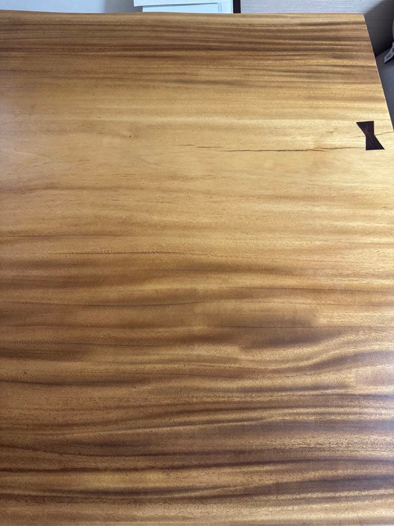 モンキーポッド　一枚板　アイアン　脚付