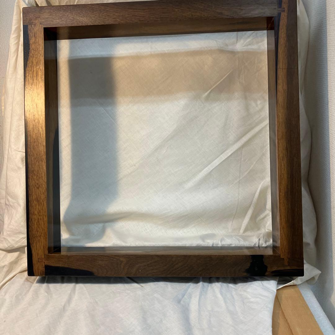 茶道具　炉縁　縞柿蒔絵　萩井好斎作　共箱　50 万(税抜)購入　S38RF