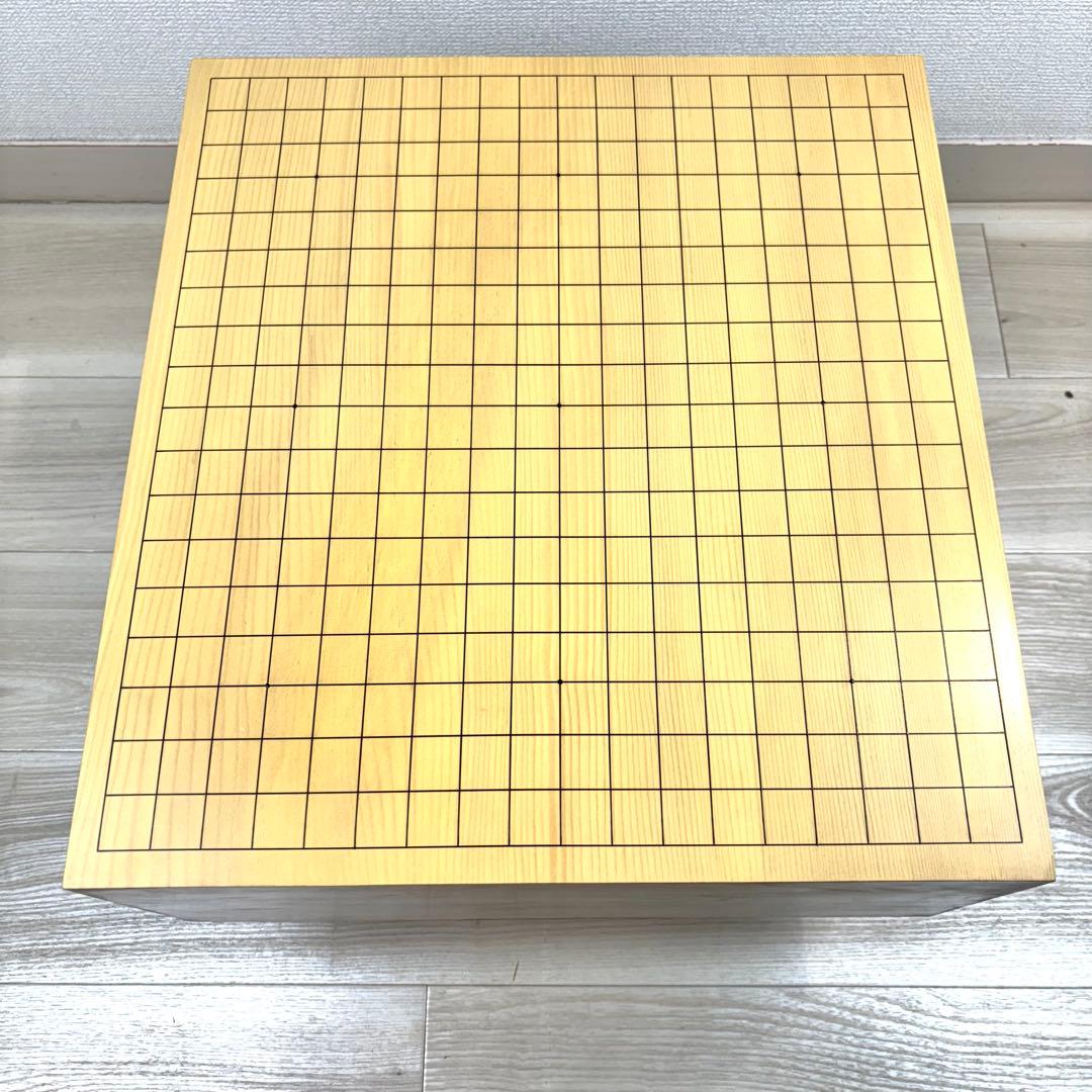 【美品】新榧　天地柾　碁盤蛤碁石号　碁笥セット 高級品　桐箱　碁盤へそ