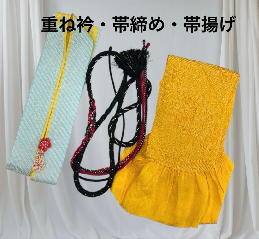 （8060）⌘（正絹）白黒︎✿絞り振袖フルセット ⌘