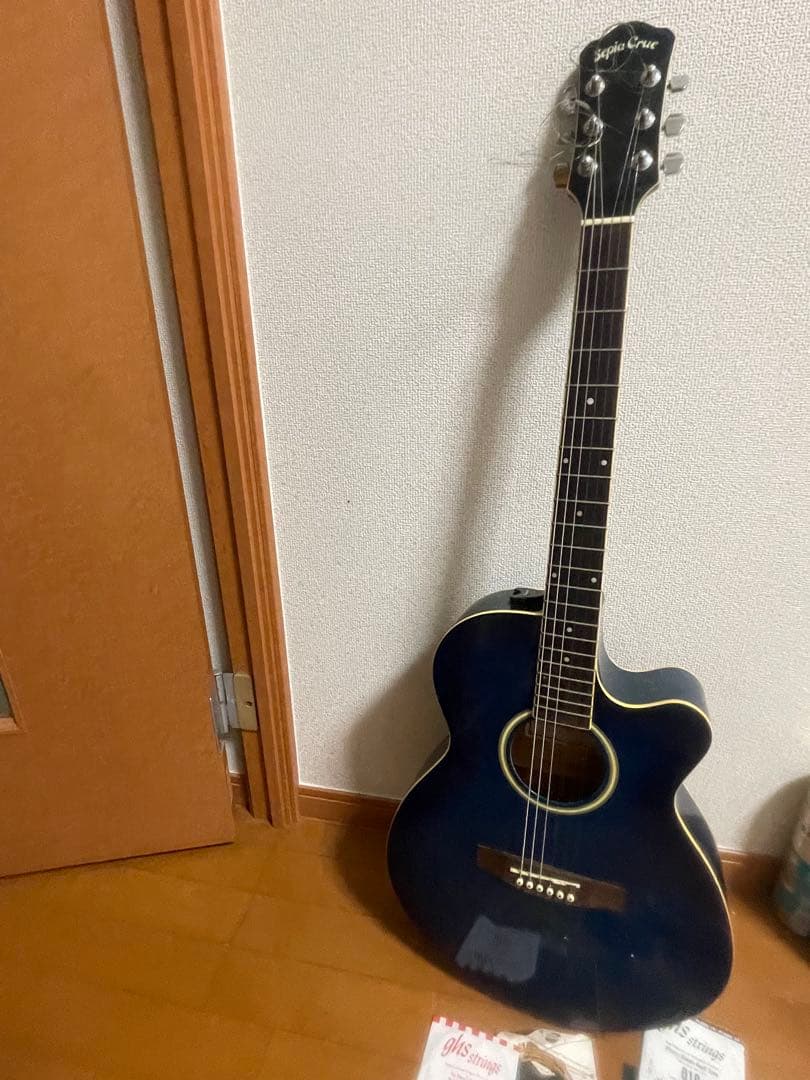 Sepia Crue EAW-180-BLS エレアコ ギター ブルー