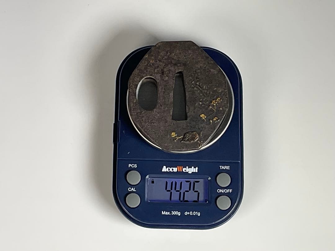 ③ 鉄鍔　短刀鍔　花鳥　人物　金銀象嵌　計４点　武具　刀剣　江戸期