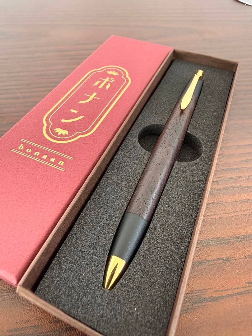ボナンペン　インドローズウッド　真鍮金具シャープペンシル