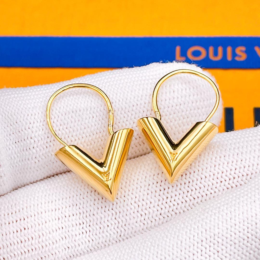 ◇ルイヴィトン◇エセンシャル フープピアス M61088 LE0115 ゴールド