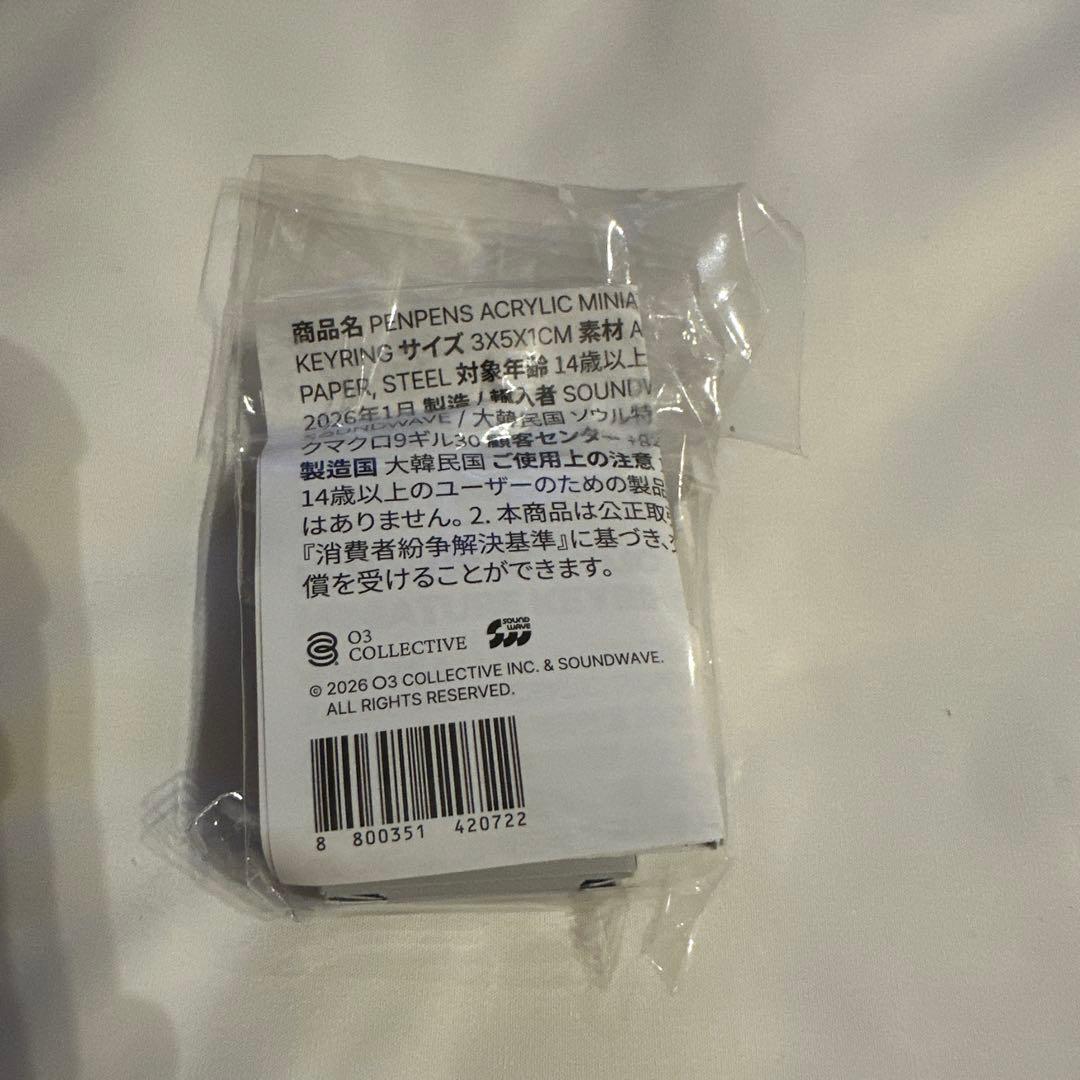 ジュノ ペンペン ポップアップ ミニチュアキーリング 6種セット 韓国