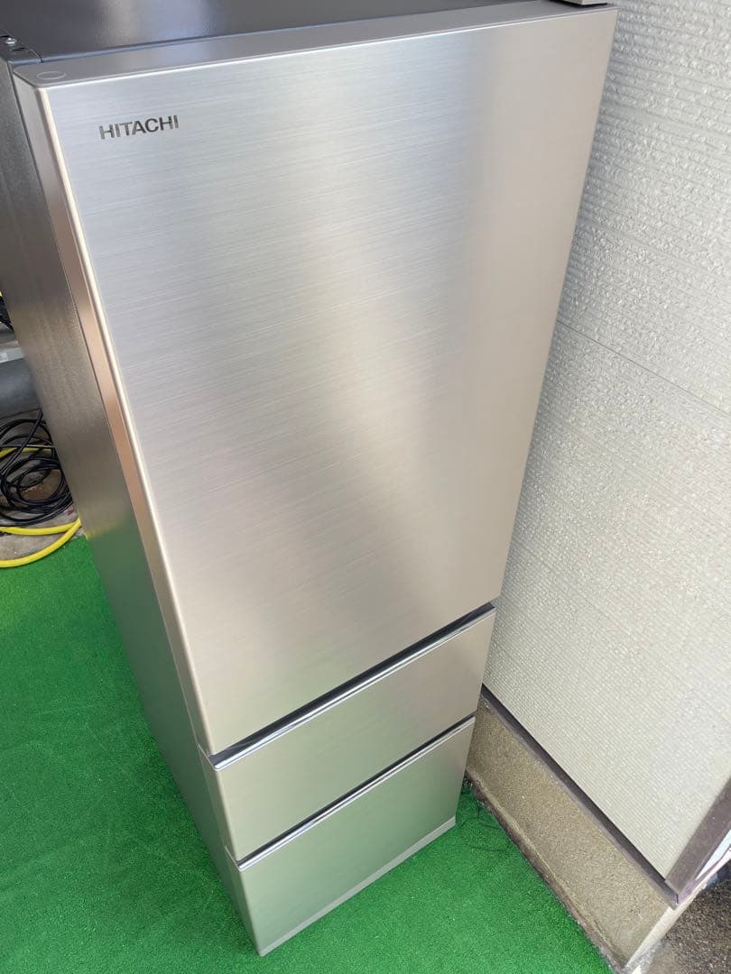 522美品✨ 日立 おしゃれシャンパンスリム3ドア冷蔵庫 右開き 自動製氷機能付