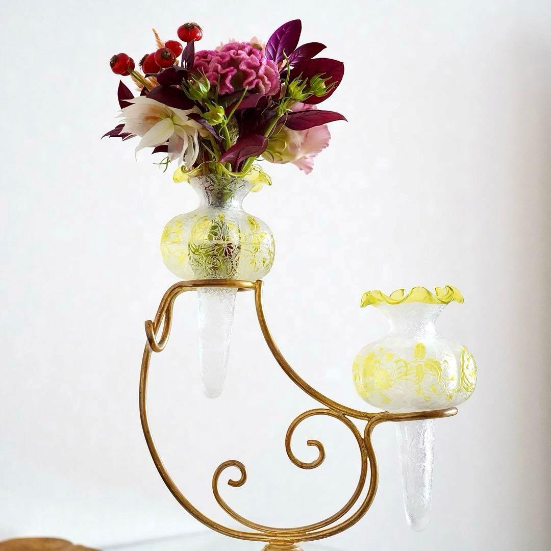 オールドバカラBACCARAT★花器フラワースタンド★極美品★極希少アンティーク