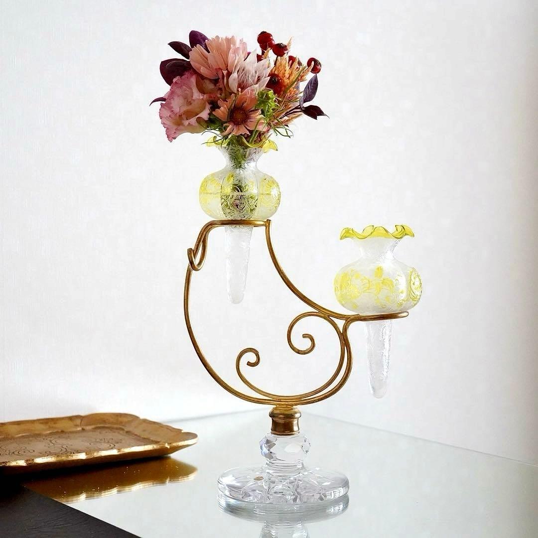 オールドバカラBACCARAT★花器フラワースタンド★極美品★極希少アンティーク