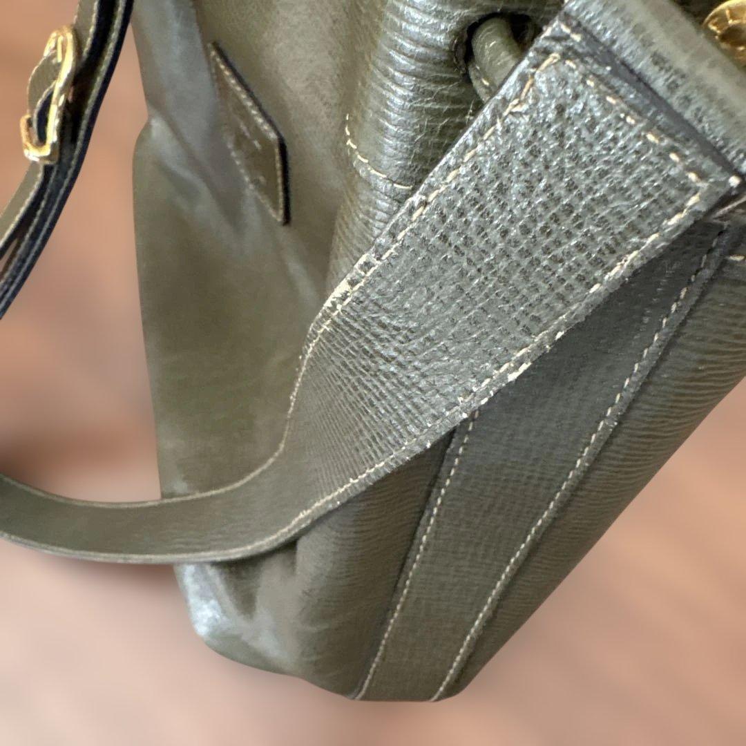 CELINE オリーブグリーン バケットバッグ