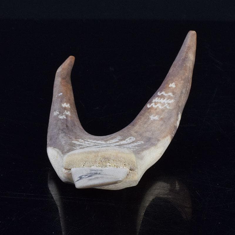 北欧伝統工芸　トナカイ鹿角　ペーパーナイフ　V　9292