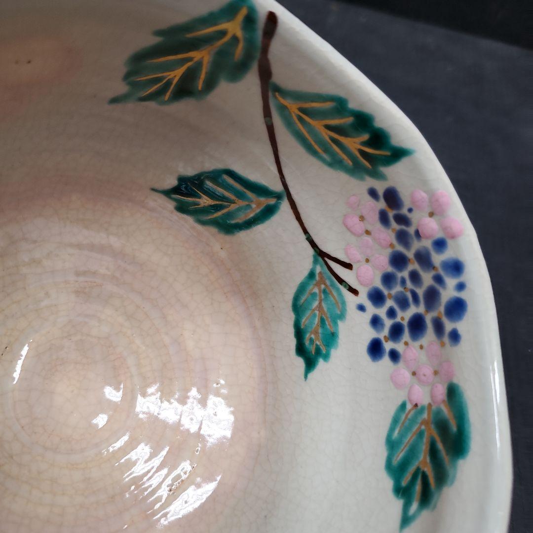 勝見光山 色絵 紫陽花図 茶碗 茶道具 抹茶碗 15