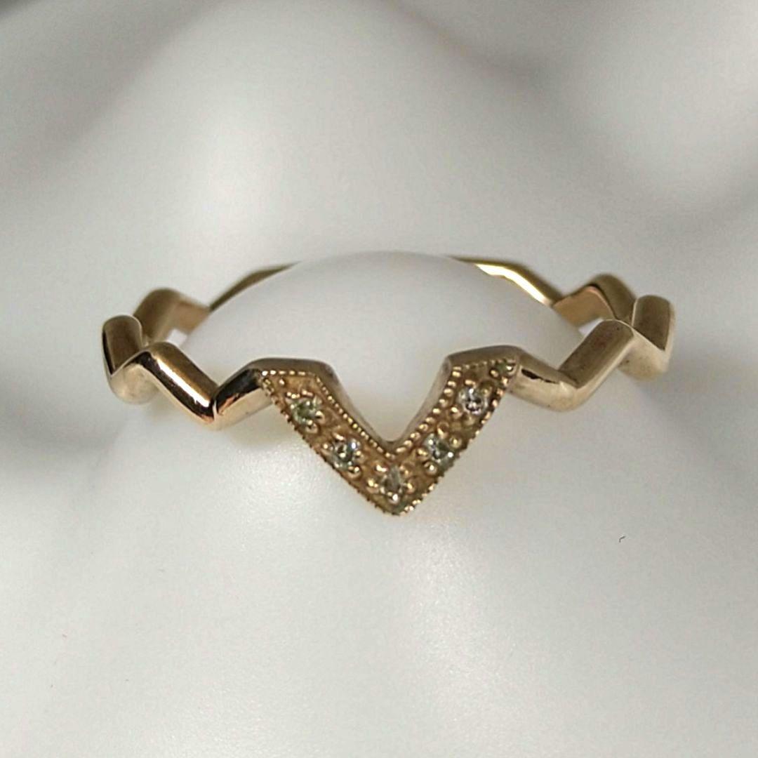 【完売 】ノジェス ダイヤモンド 9号 K5 ゴールド ポケットリング アガット