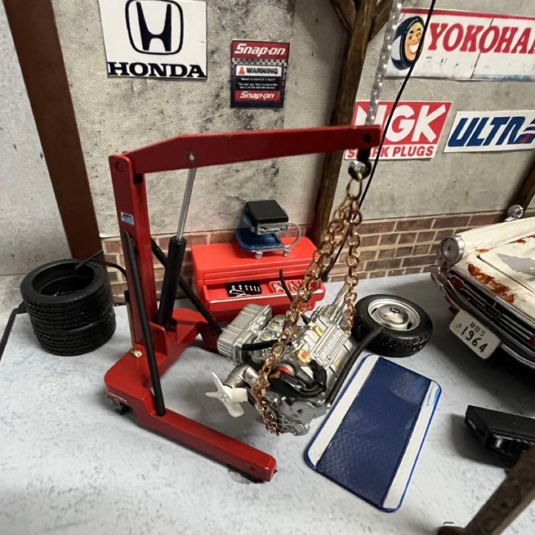 タミヤ 1/20 ホンダ S800 ガレージ風 車庫 ジオラマ ケース付