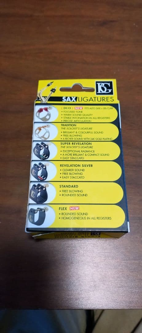 BG 　トラディション リガチャー テナー用 ゴールドプレート L41