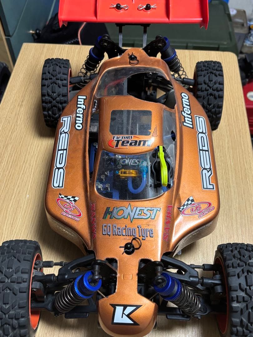 こ*う様 京商 1/8 インファーノ neo 3.0 シャーシ パーツ付き、 ジ