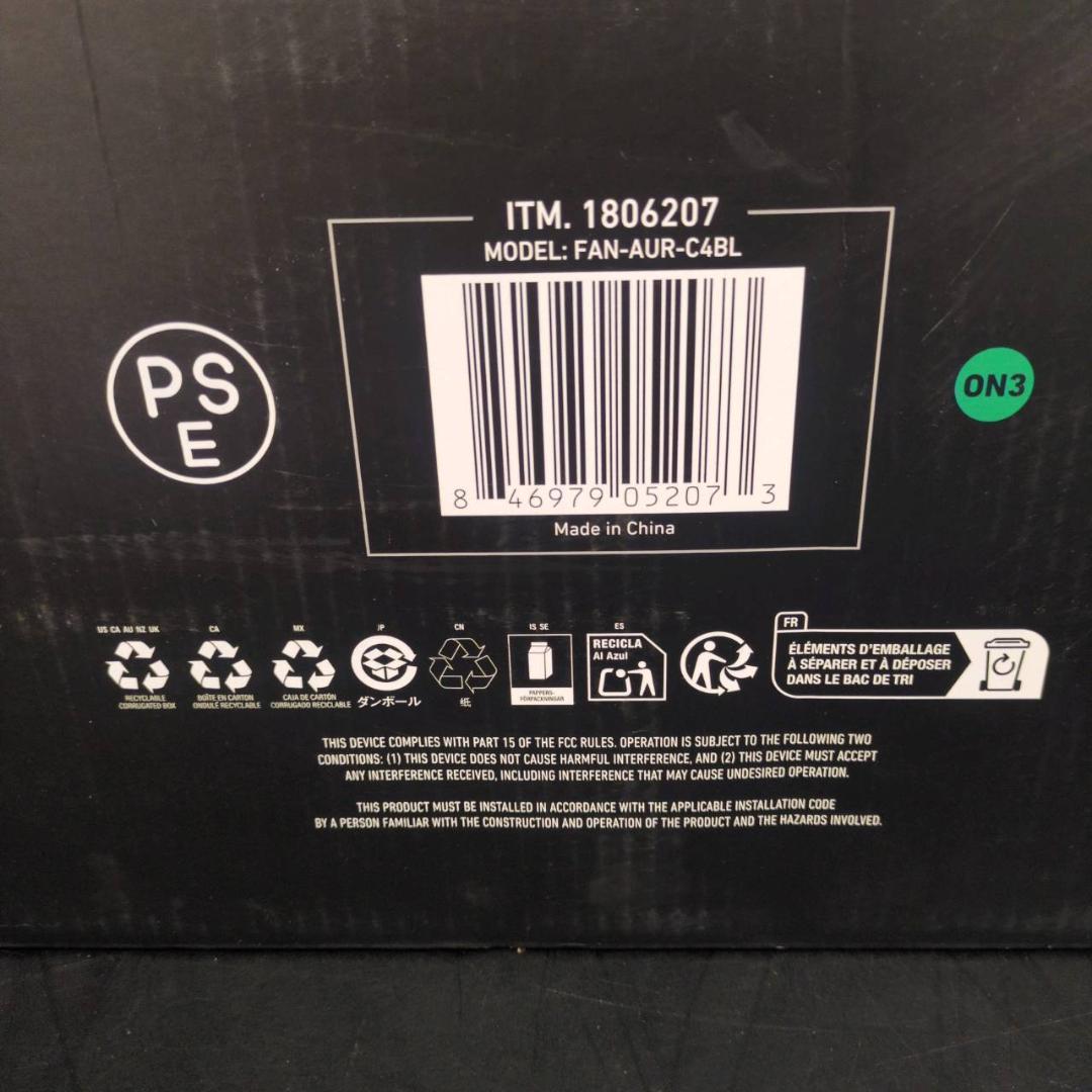 ☆ジャンク品扱い　ARTIKA　LEDシーリングファン　FAN-AUR-C4BL