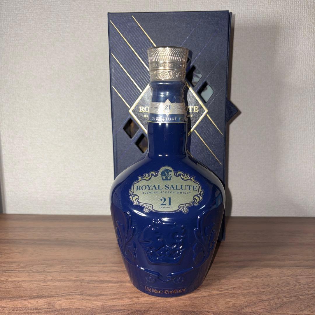  SALUTE 21年 ウイスキー 青いボトル