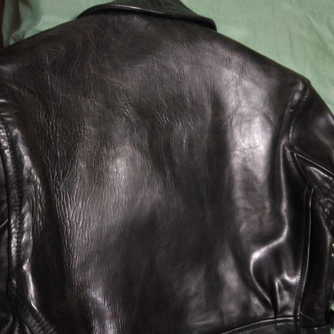 AERO LEATHER ライダースジャケットハーフベルト ホースハイド 34