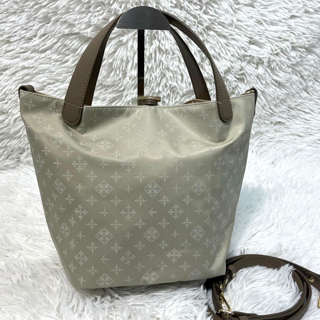 2025AW✨ラシット/ナイロンジャガード2WAYミニトートバッグ/現行/軽量