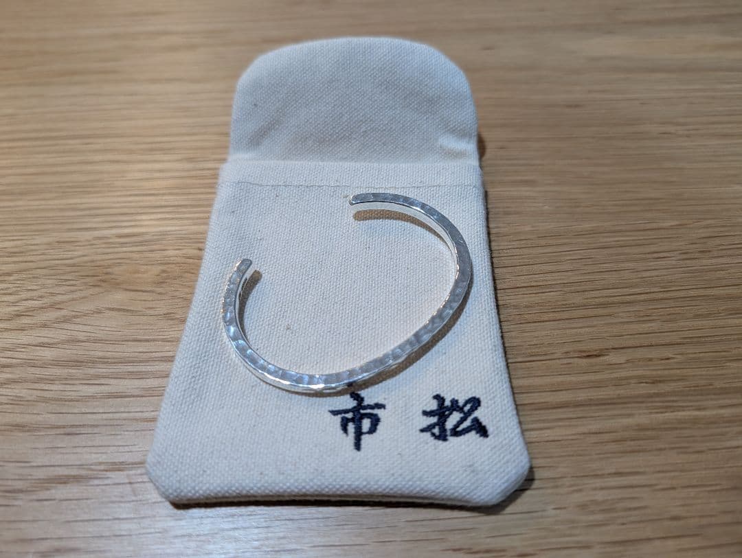 市松　バングル　Silver980