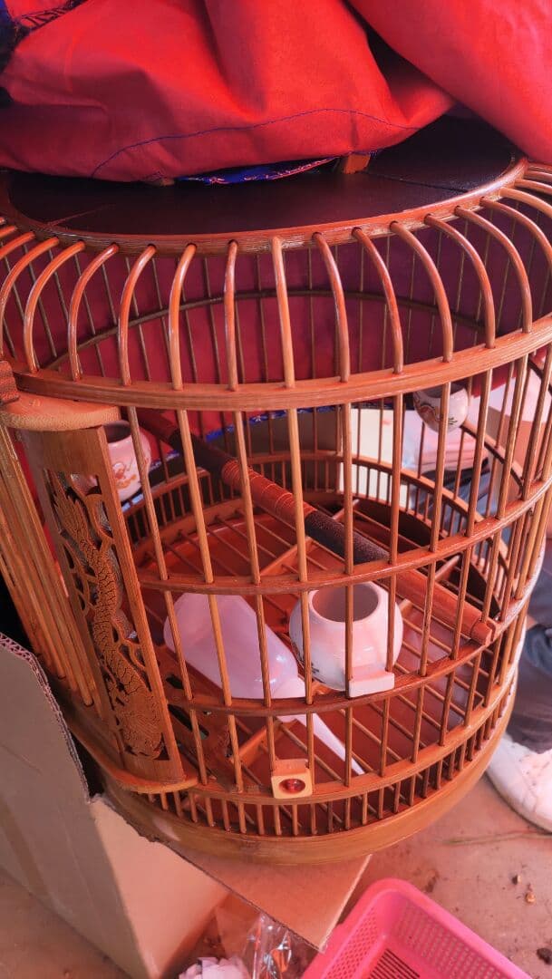 手作り竹専用の竹彫刻芸隆鳥籠