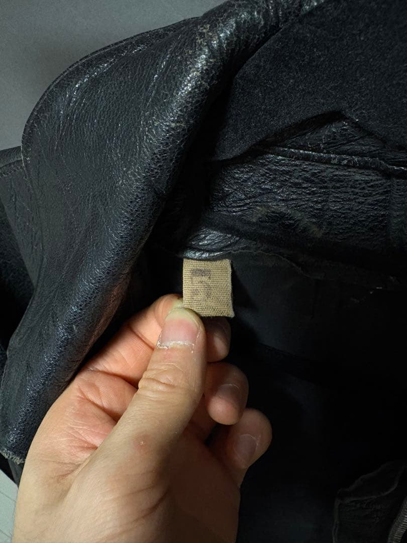 50s イタリア軍 レザージャケット ビンテージ