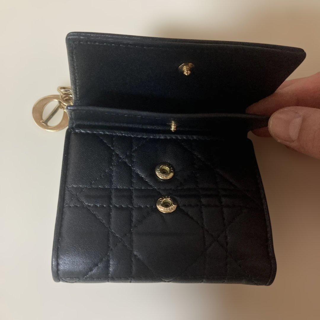 クリスチャンディオール 財布　黒 カナージュ