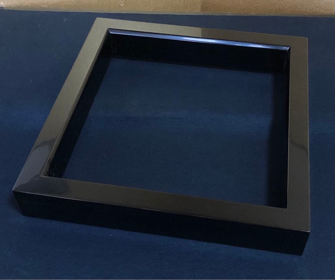 《R》輪島塗 黒真塗 炉縁 松本光栄堂 証紙 共箱 260108き1