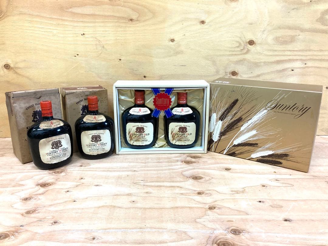 △ 未開栓 古酒 サントリー オールド ウイスキー 寿 760ml 4本まとめ