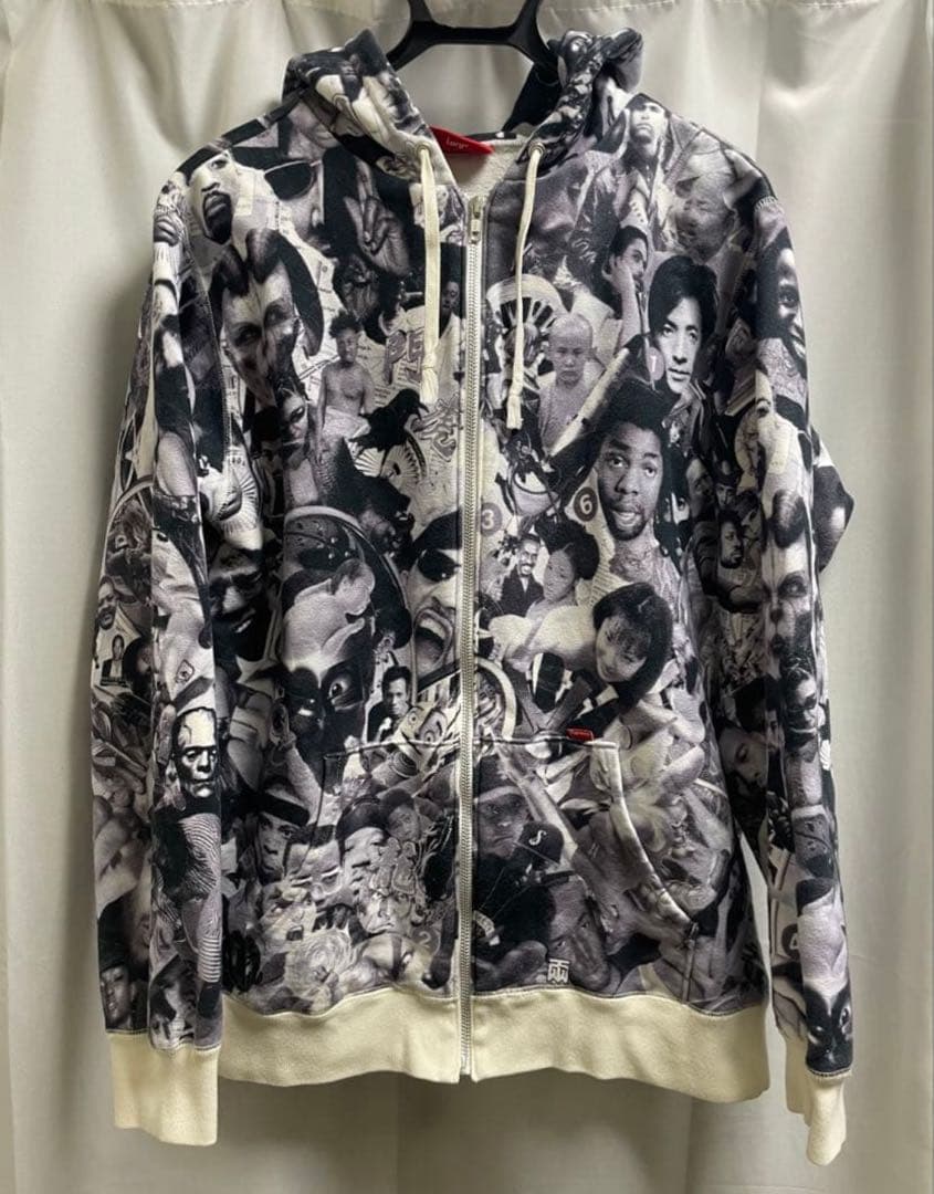 Supreme コラージュプリント ジップアップパーカー (Large)