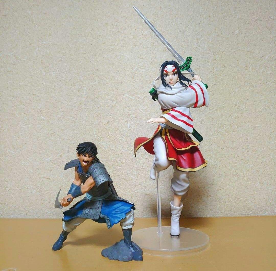 一番くじ キングダム 大将軍の見る景色 C賞 羌瘣 信 フィギュア