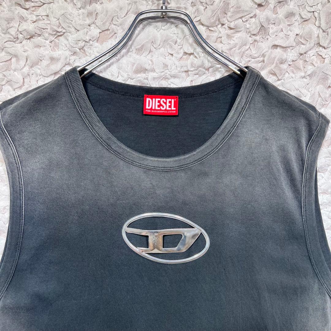 『パクゴヌク着用』　DIESEL タンクトップ　即完売　フェード　黒　XXL