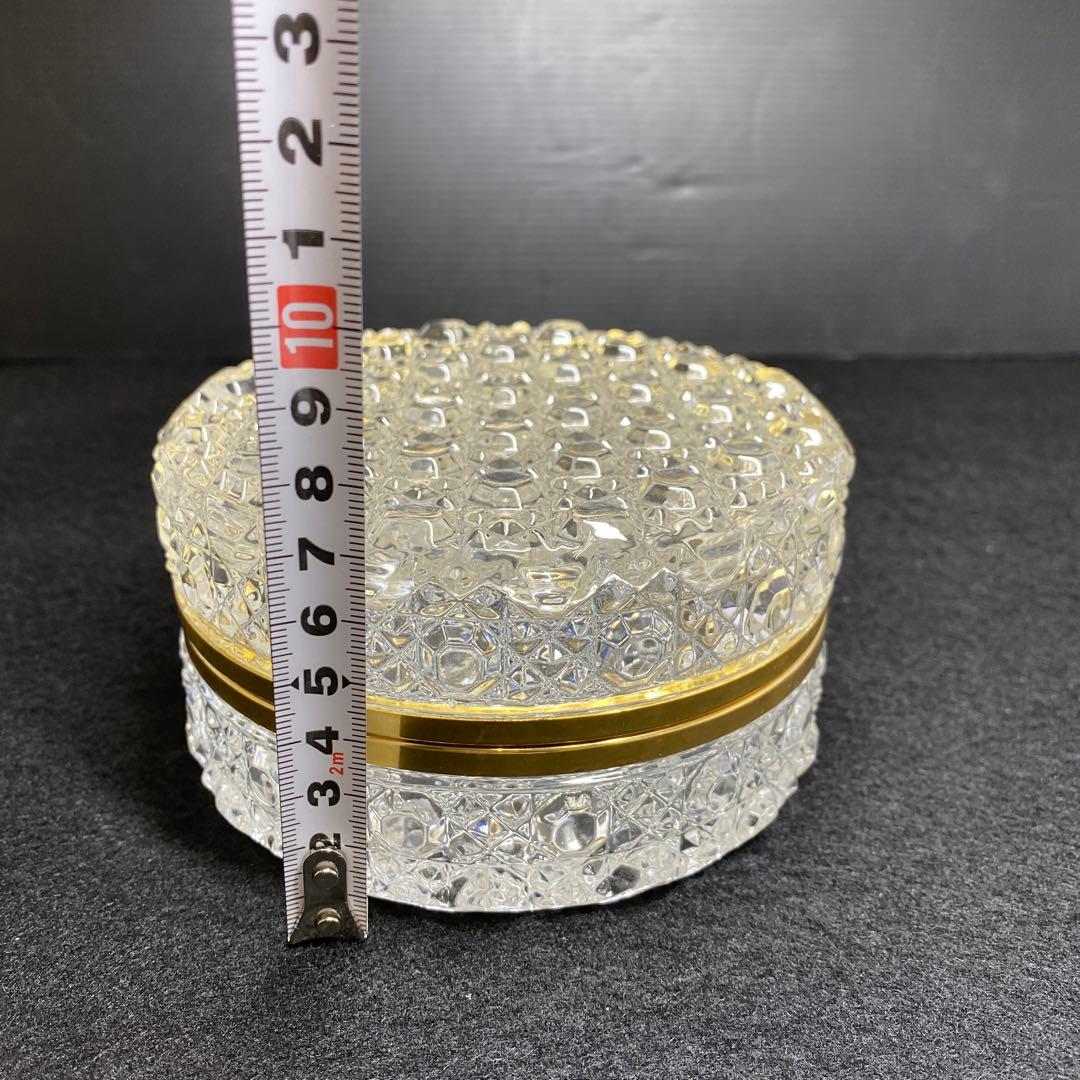 オールドバカラ　ダイヤモンドピエール　蓋物　タサコサ　東里7-1210☆1F