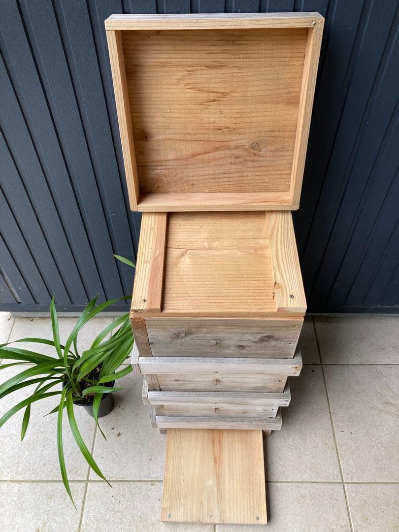 日本ミツバチ用巣箱　重箱式　キンリョウヘンおまけ