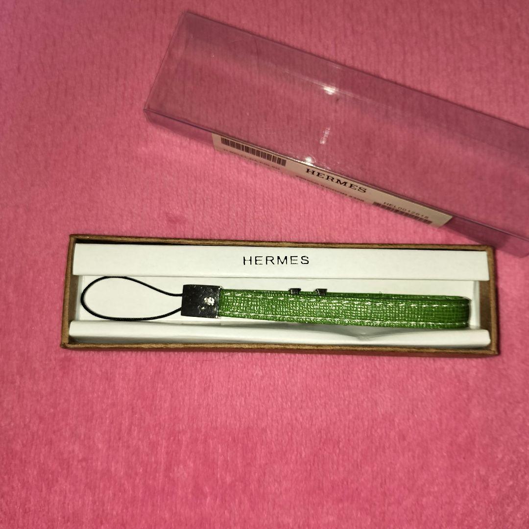 HERMES 緑 ストラップ 箱付き エルメス