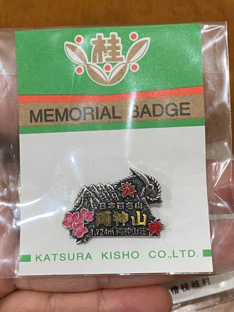 未開封　登山ピンバッジ 5点セット+ チーバくんピンバッジ一点おまけ