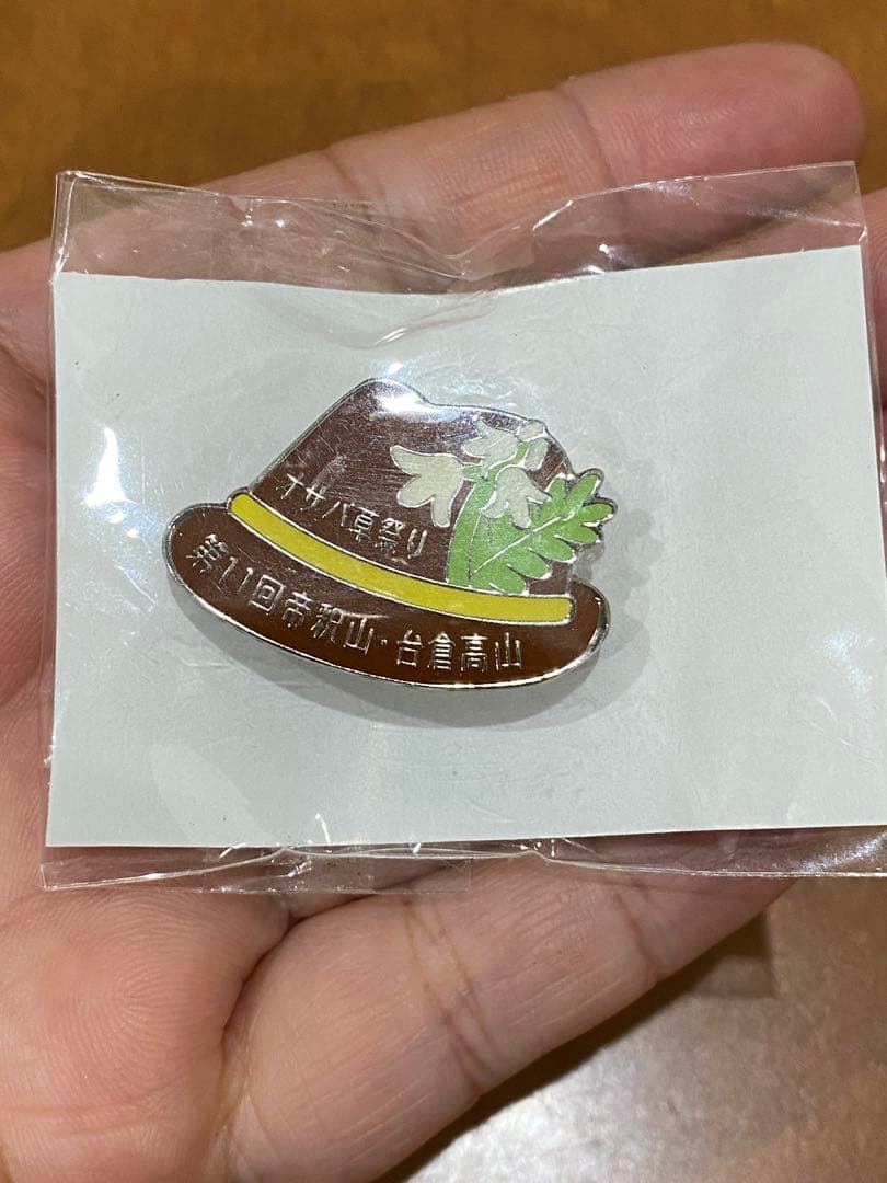 未開封　登山ピンバッジ 5点セット+ チーバくんピンバッジ一点おまけ