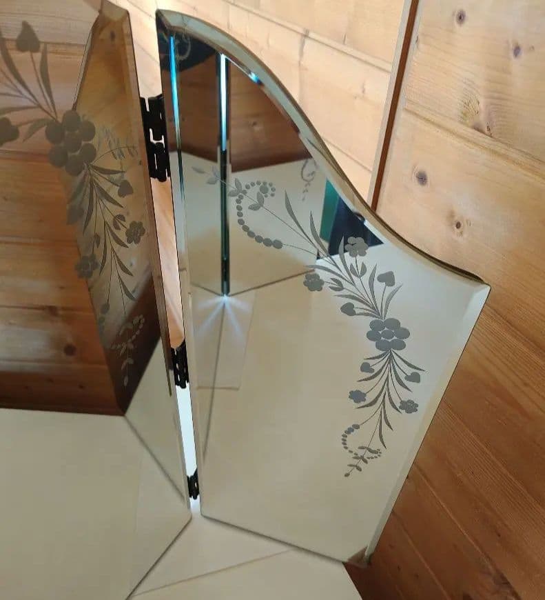 希少 ローラアシュレイ ベネチアン 三面鏡 ドレッサー 鏡台 廃盤モデル