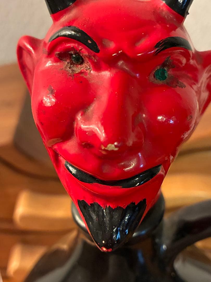 ビンテージ　デビル　悪魔　レッドデビル　デカンタ　毒瓶　ミッドセンチュリー