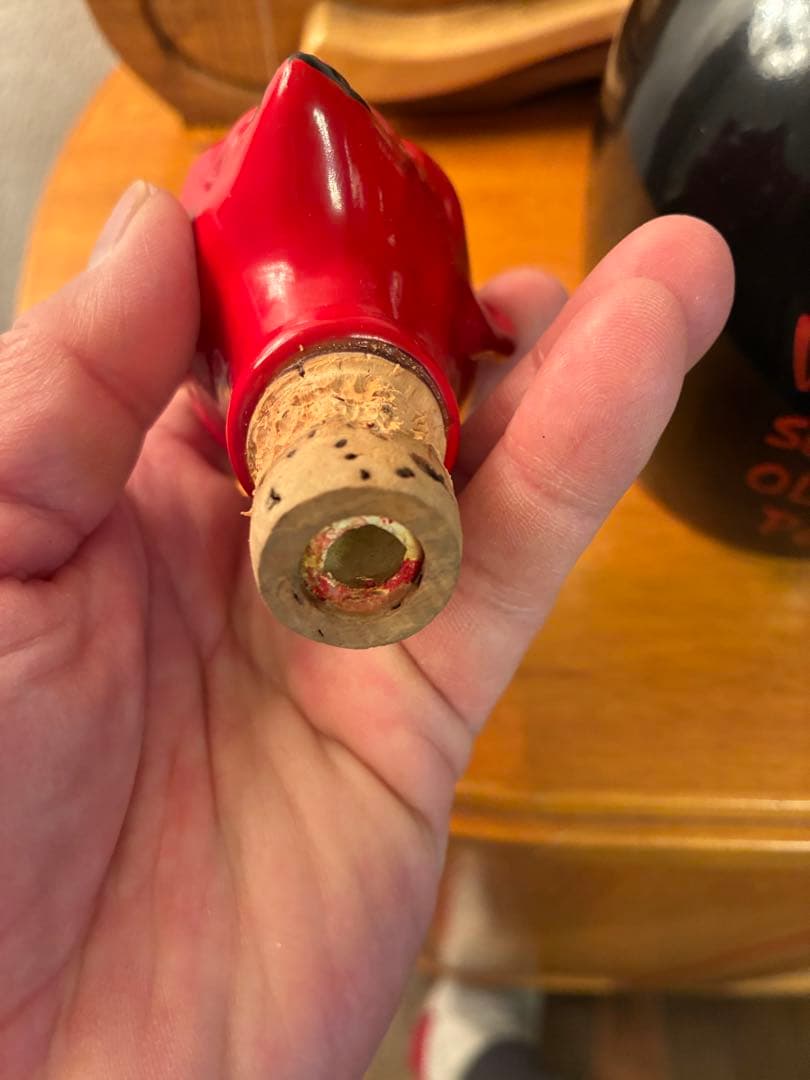 ビンテージ　デビル　悪魔　レッドデビル　デカンタ　毒瓶　ミッドセンチュリー