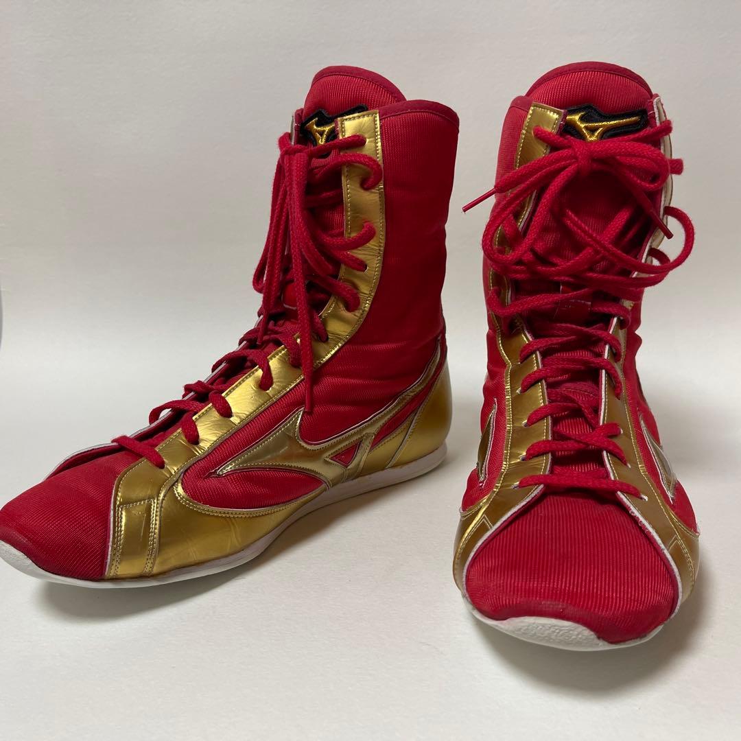 ボクシングシューズ ミズノ 27.5センチ 赤 レッド