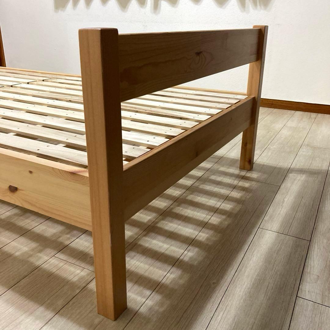 【自社配送エリア内限定販売】パっと見超美品！MUJIすのこシングルベットフレーム
