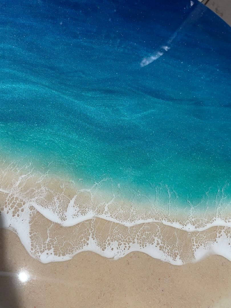 レジンアート　ミニラック　サイドテーブル　ミニラック　海レジン　ミニテーブル