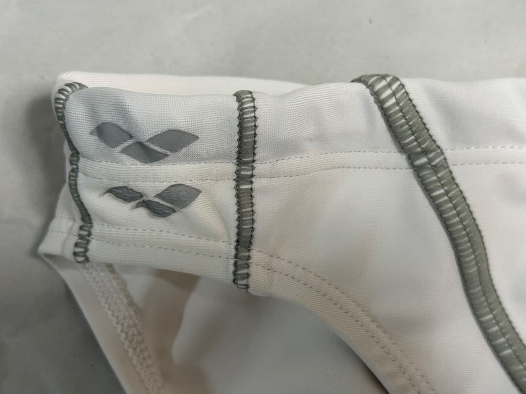 【Lサイズ】arena 競泳水着 【ホワイト 白】競パン