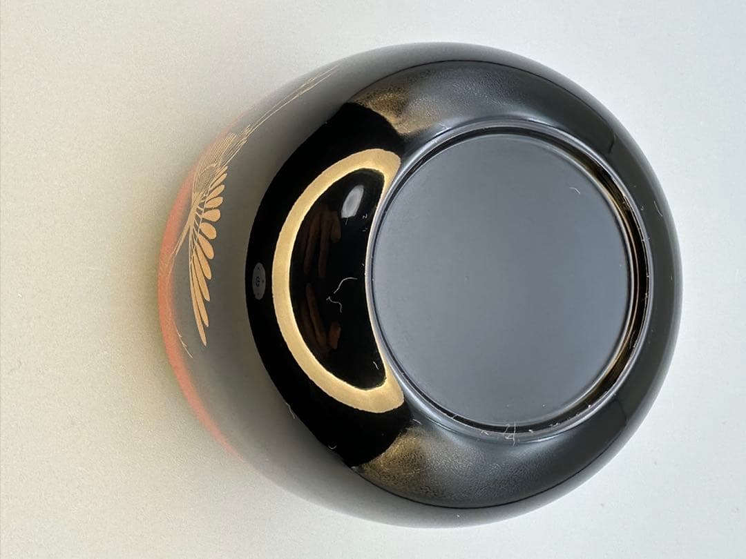 茶道具　棗　中村恭蔵　松食鶴蒔絵