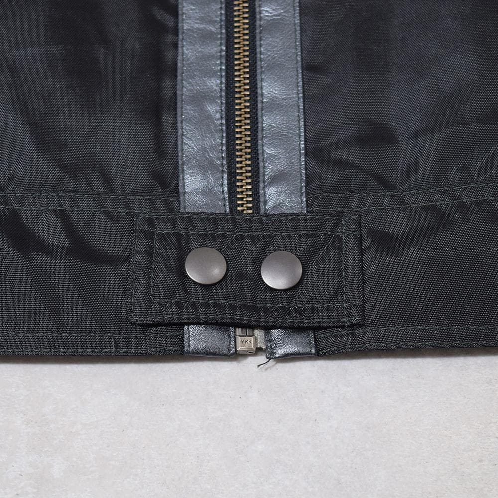 当時物 80s PIAA 中嶋悟 F1 刺繍 レザー レーシングジャケット 黒